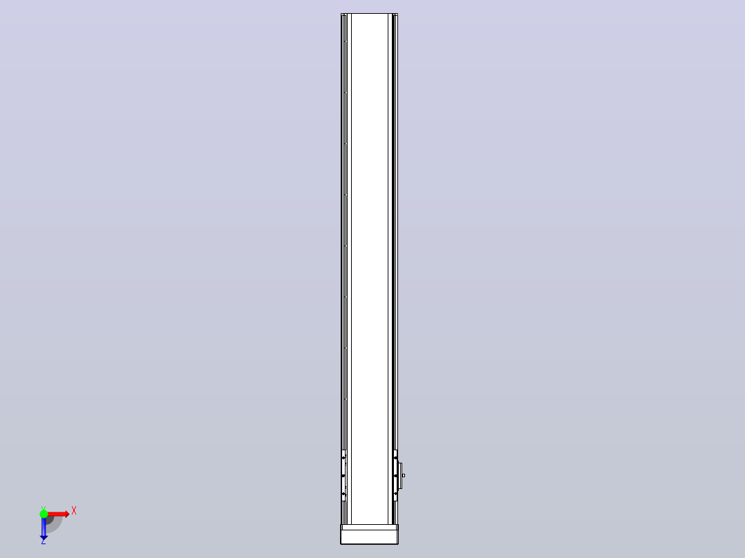 日规模组半封闭丝杆TPA-HNR-110D-1610C-L800-MP-C-P40-N3俯视图