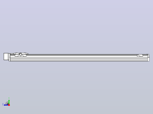 滚珠丝杠直线轴内置导轨TPA-GCR-80-1610C-L1050-MR-M20-N3右视缩略图