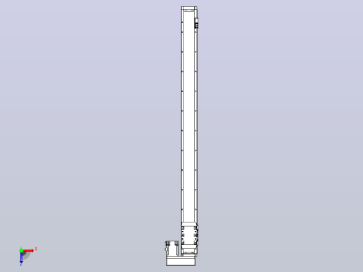 滚珠丝杠直线轴内置导轨TPA-GCR-80-1610C-L1050-MR-M20-N3俯视缩略图