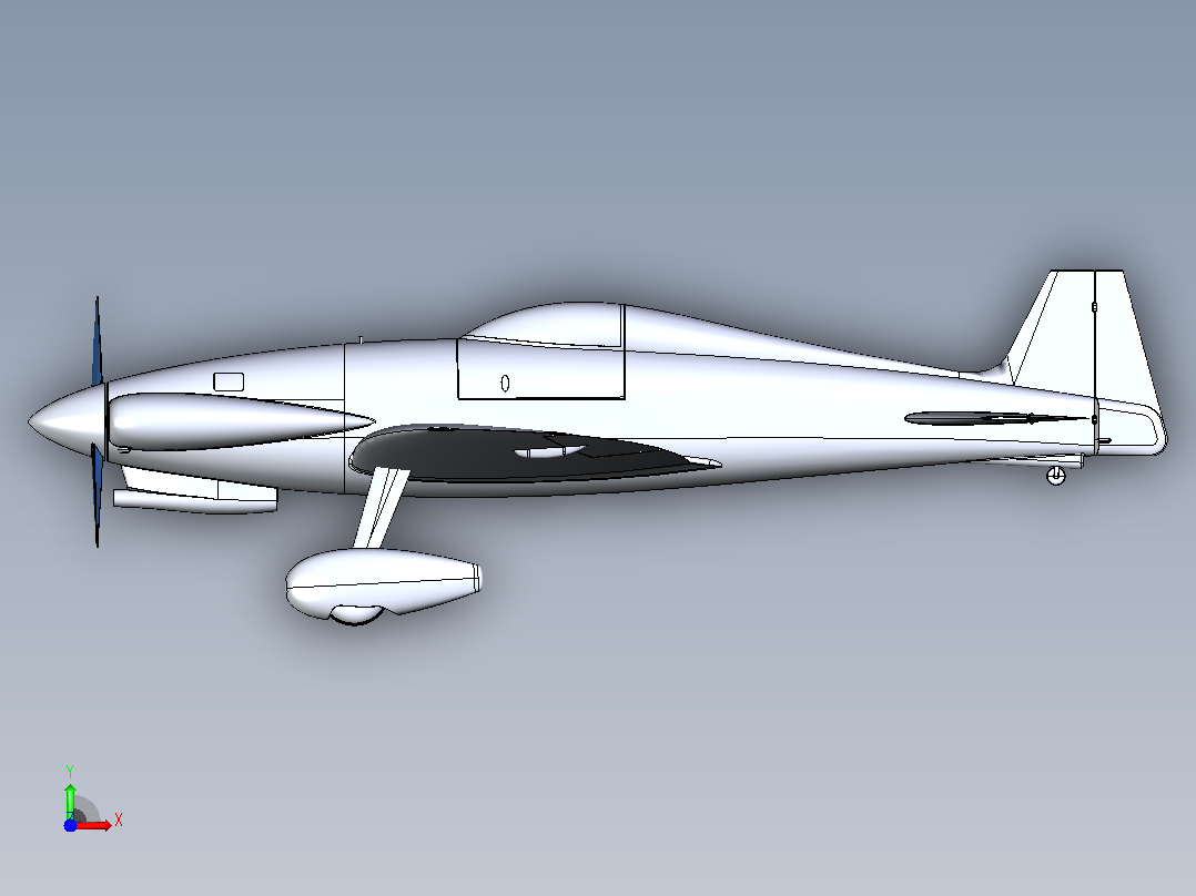 mace r2飞机造型前视图