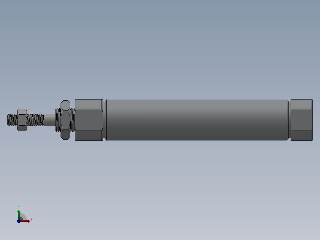 PBDA系列笔型气缸小金井型[PBDA16X55-A]前视图