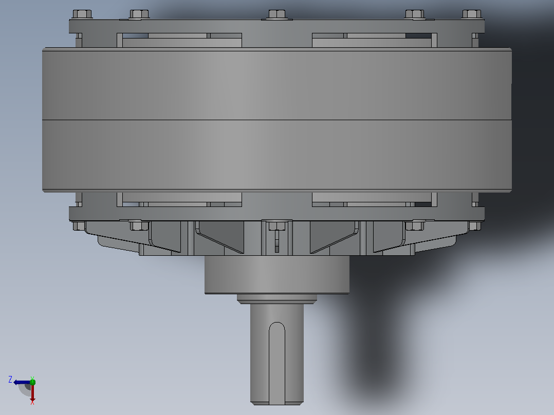 磁粉制动器ZKB630XN俯视图