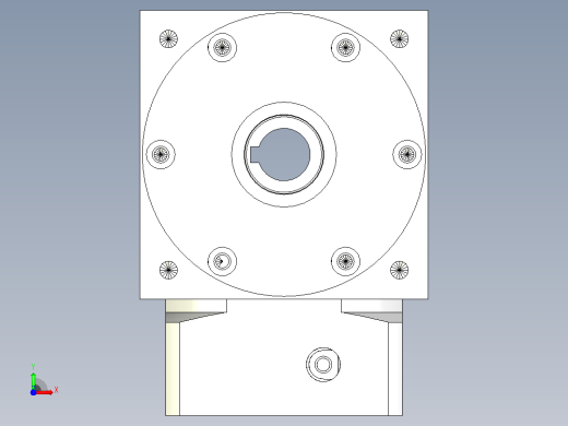 PW110双孔-1 19-70-90-M6转向器PW110双孔输出-1 19-70-90-M6前视缩略图