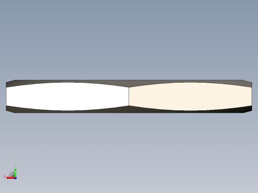 六角管螺母-具有所有配置的Solidworks零件后视缩略图