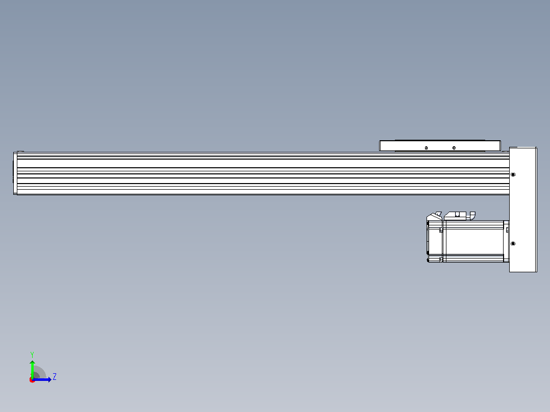 滚珠丝杠直线轴带导轨全封闭TPA-HCR-120D-1610C-L500-MP-C-P20-N3左视图
