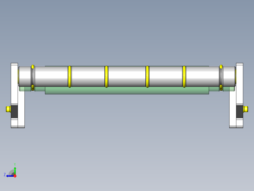 圆皮带机构右视图