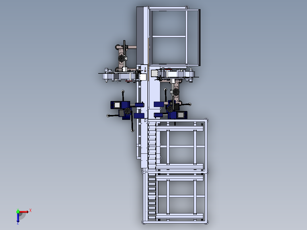 立式分箱机 sw18俯视图