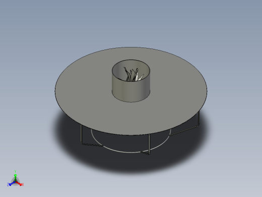 solidworks 火焰桌子设计图纸