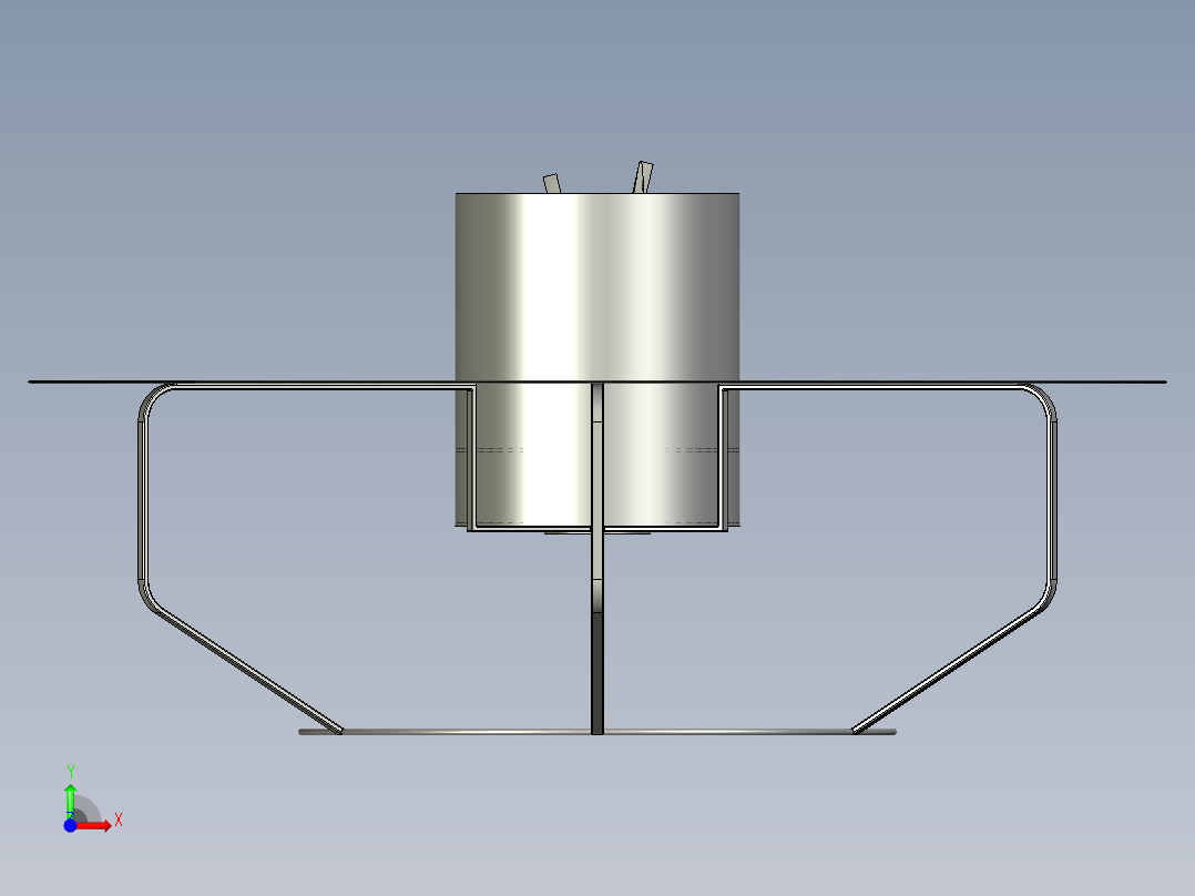 solidworks 火焰桌子设计图纸前视图