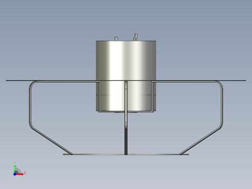 solidworks 火焰桌子设计图纸前视缩略图