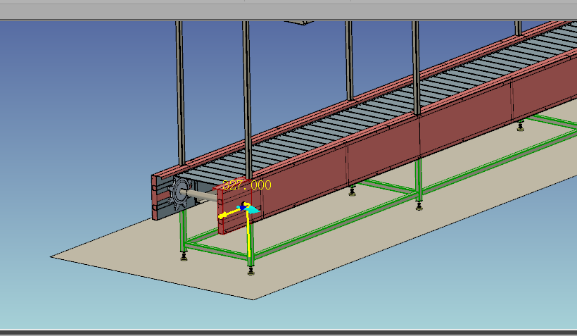 15米方管焊接板链输送线3d图纸 板链输送线工作台3d图纸 三维模型