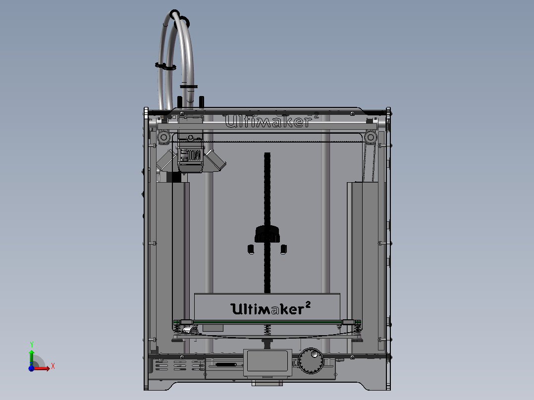 B38-全套Ultimaker 2 3D打印机前视图