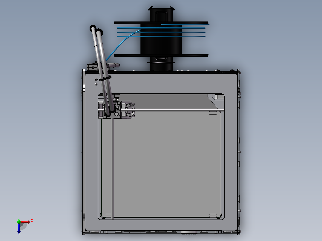 B38-全套Ultimaker 2 3D打印机俯视图