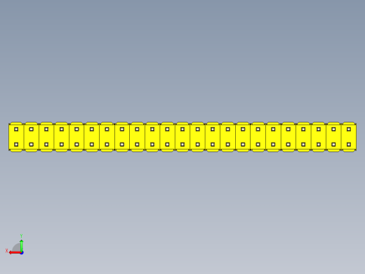 彩色公头100mil（2.54mm）系列-DS1021_yellow_2x23p_100mil_Type1_rev1.0后视缩略图