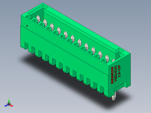 DEGSON 15EDG 系列 2.5mm 接线端子包-15EDGVC-2.5-12P-14-00AH