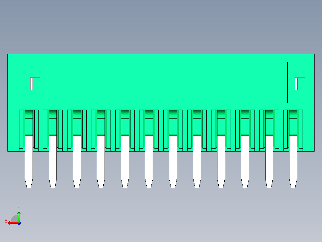 DEGSON 15EDG 系列 2.5mm 接线端子包-15EDGVC-2.5-12P-14-00AH后视图