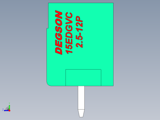 DEGSON 15EDG 系列 2.5mm 接线端子包-15EDGVC-2.5-12P-14-00AH右视缩略图