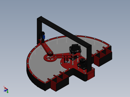 坚果分选机3自由度机器人--sw