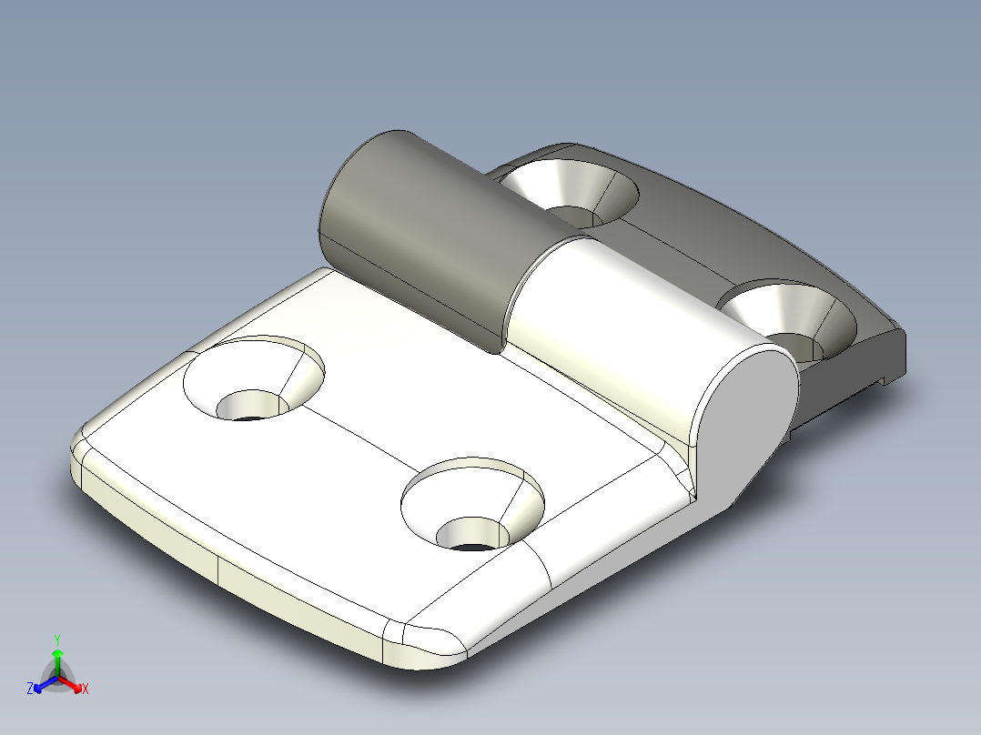 型材-KJN 25-45 DETACHABLE COMBI HINGE LEFT 095K2545L00主视图
