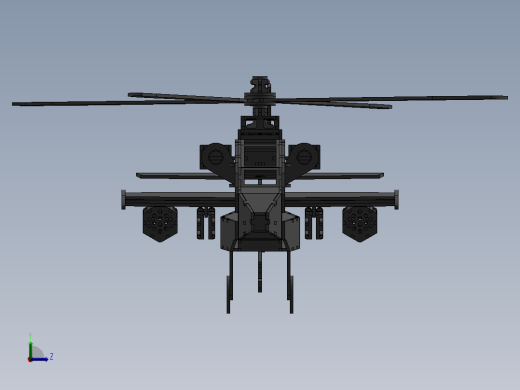 直升飞机 飞机模型设计 (18)前视缩略图