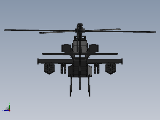 直升飞机 飞机模型设计 (18)后视缩略图