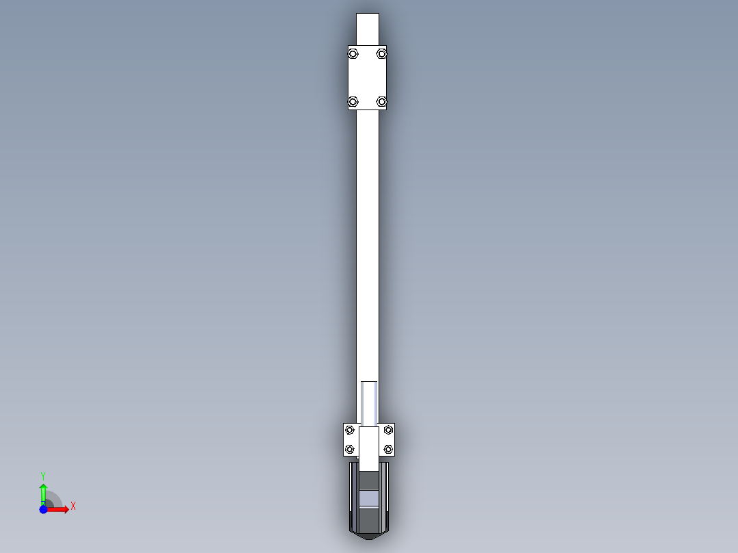 箭铲式开沟器含三维+CAD前视图