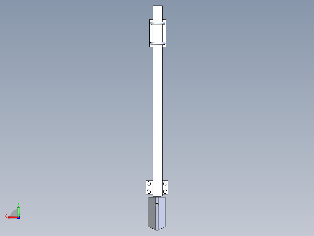箭铲式开沟器含三维+CAD后视图