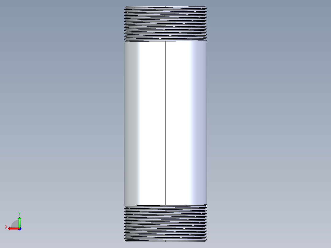 聚氯乙烯配件33-Sch80_Nipple_MPTxMPT_861-345_3in x 10in后视图