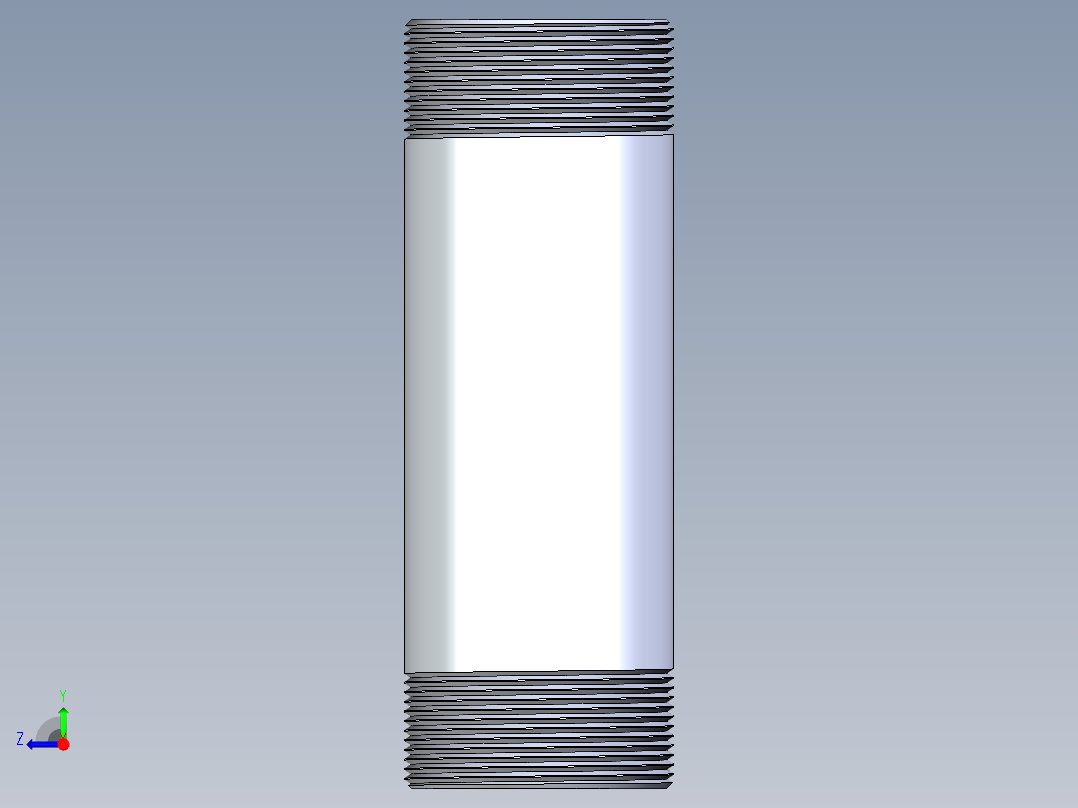 聚氯乙烯配件33-Sch80_Nipple_MPTxMPT_861-345_3in x 10in右视图