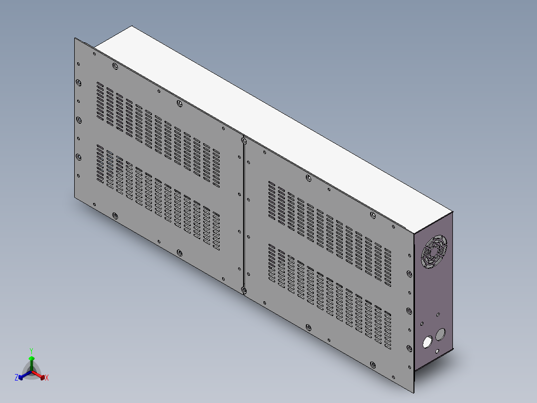 钣金B款正等轴测图