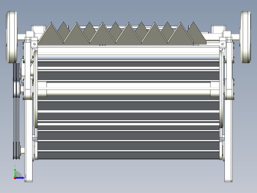 生叶菜采收自动收获机设计三维+CAD+说明书+PPT左视缩略图