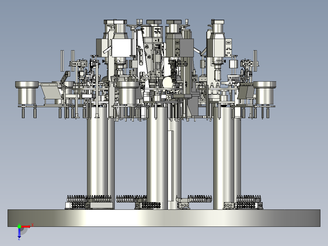 转盘式自动打标机俯视图