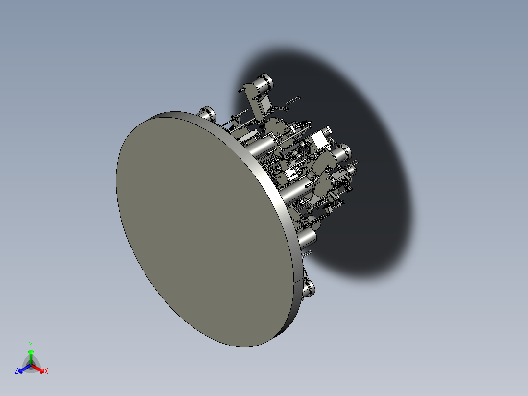 转盘式自动打标机正等轴测图