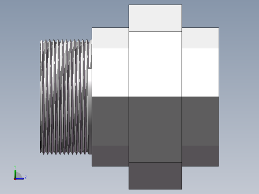 活接-等径内外丝直通 DN50左视缩略图