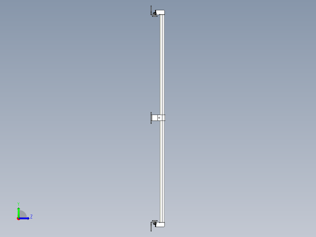基恩士SL-JB87_back-mount_kc图纸模型左视图