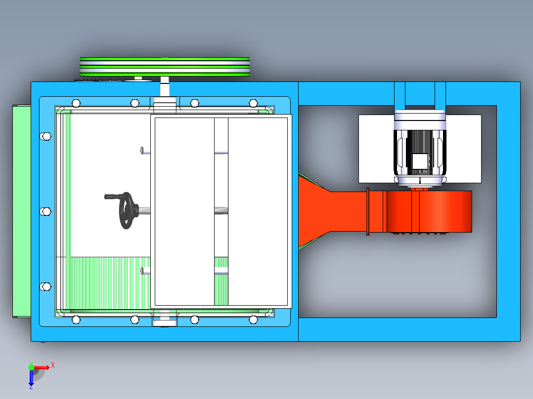 核桃剥壳机-0416俯视图