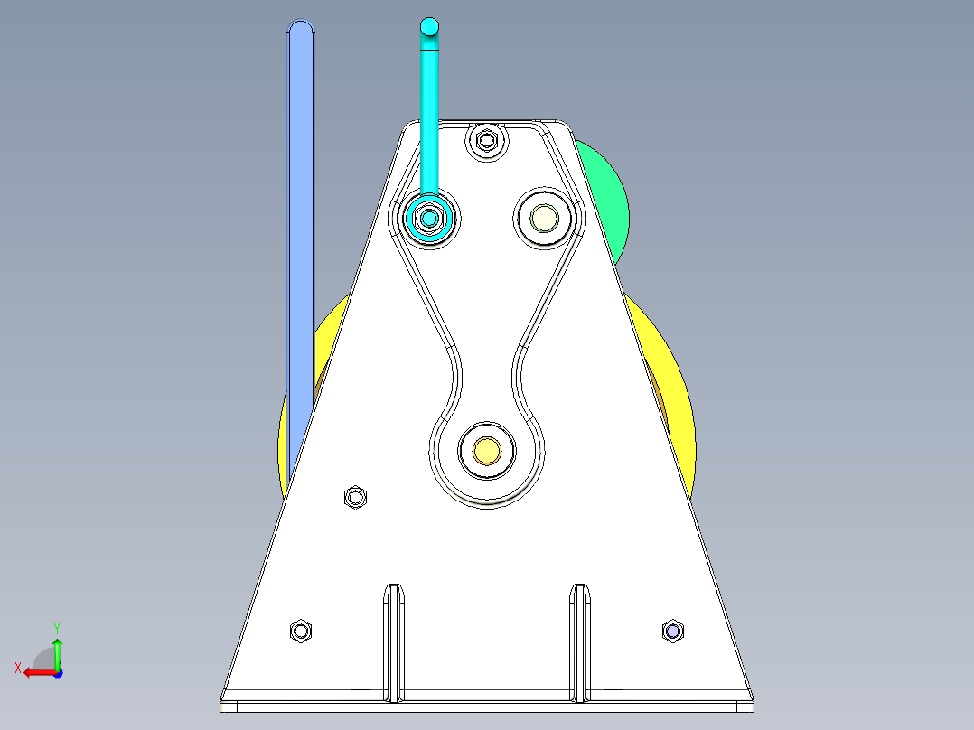绞车 卷扬机 (8)后视图