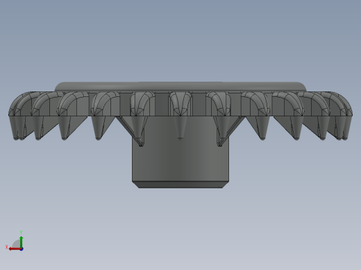 3650 OldGray Technic Gear 24 Tooth Crown Type III (x pattern).SLDPRT后视缩略图