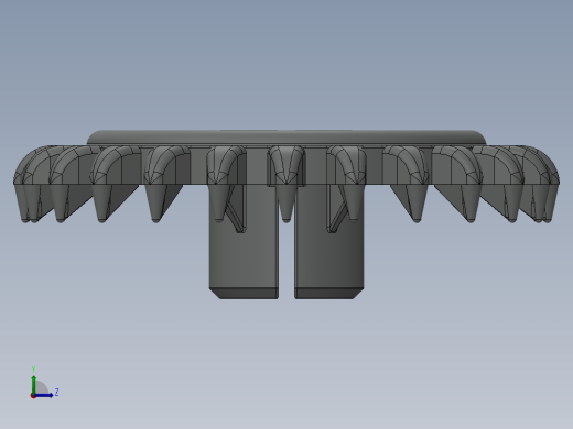 3650 OldGray Technic Gear 24 Tooth Crown Type III (x pattern).SLDPRT左视缩略图