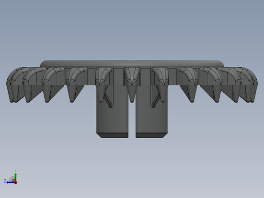 3650 OldGray Technic Gear 24 Tooth Crown Type III (x pattern).SLDPRT右视缩略图