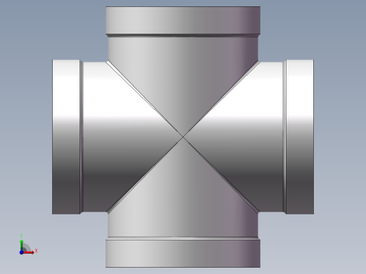 四通-等径内丝 DN50前视缩略图