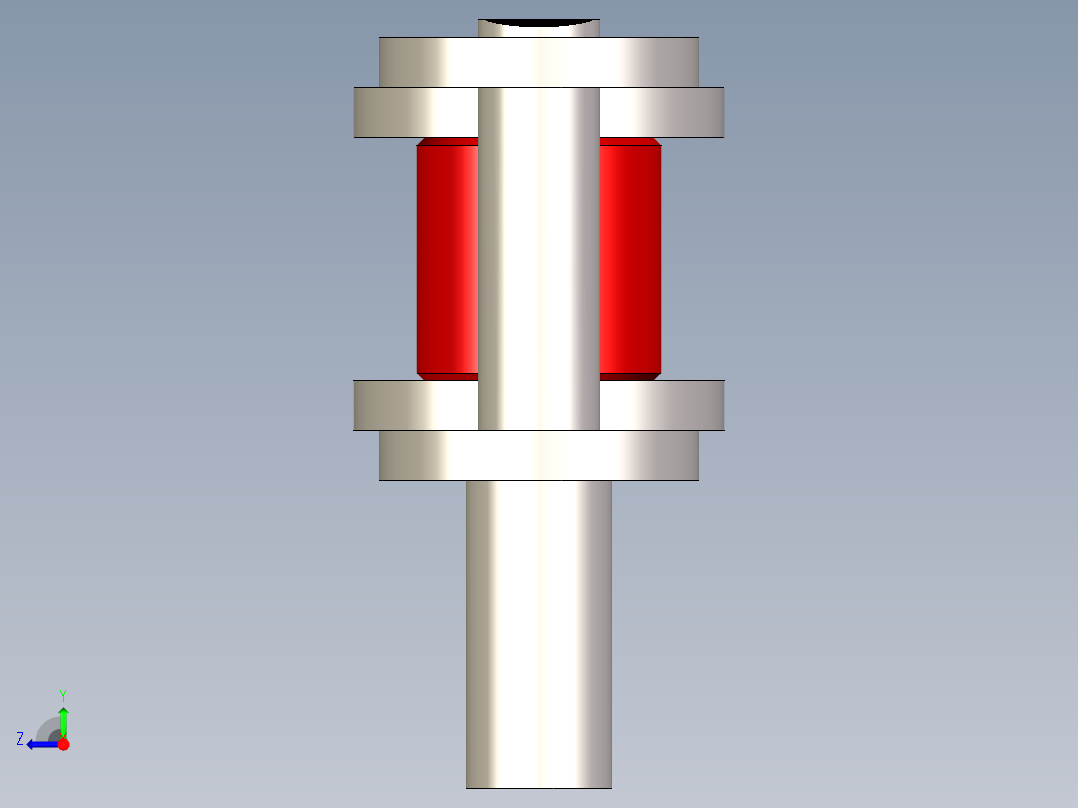 带销滚子链 --stp右视图