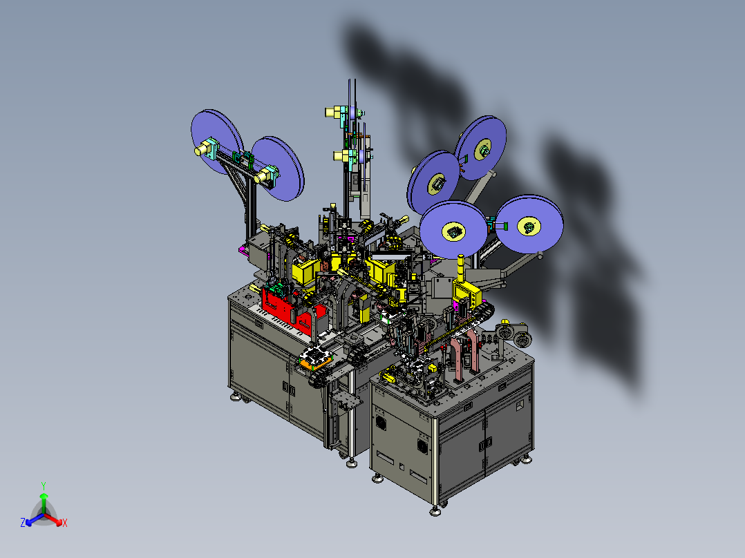 电池裁切上下料设备step