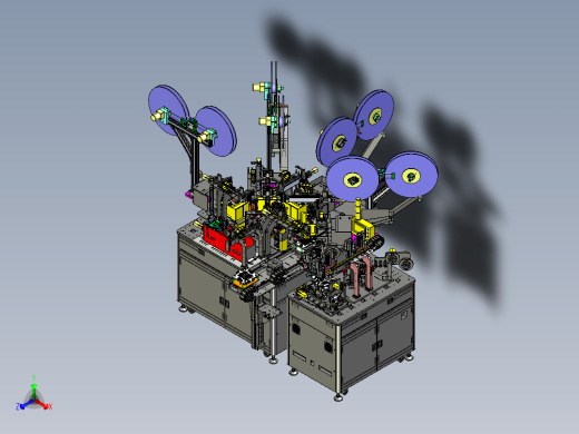 电池裁切上下料设备step