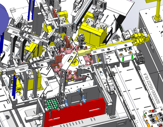 电池裁切上下料设备step