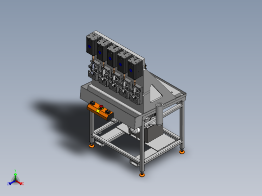 曲轴自动攻牙加工设备sw17正等轴测缩略图