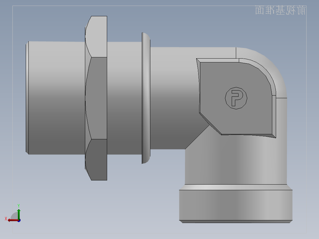 直角过板接头、6D9-52LN后视图