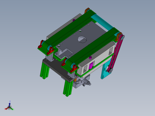 顶升定位输送带结构图