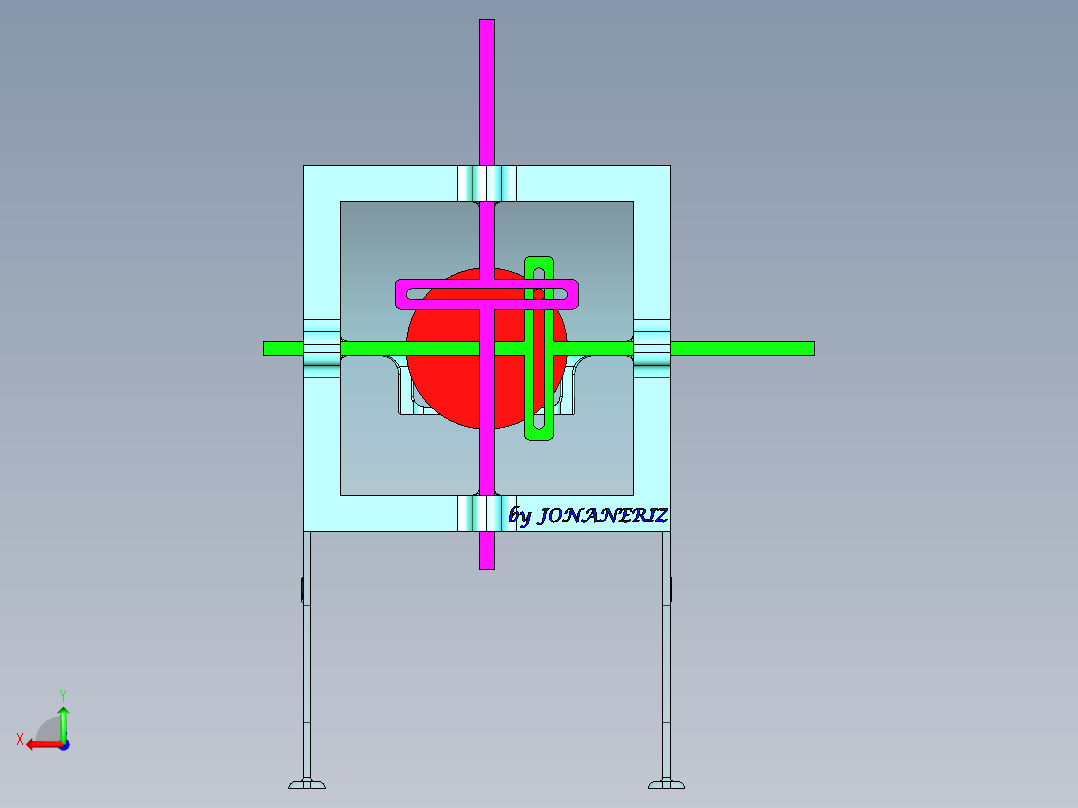 B3003257-将圆形运动转换为线性运动的系统后视图