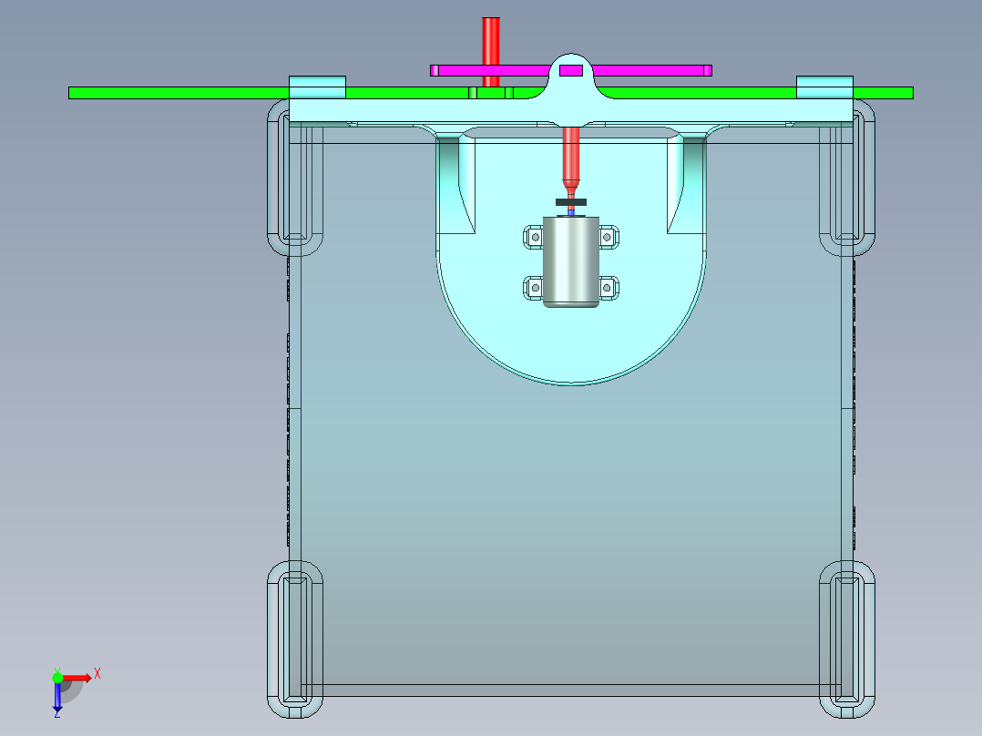 B3003257-将圆形运动转换为线性运动的系统俯视图